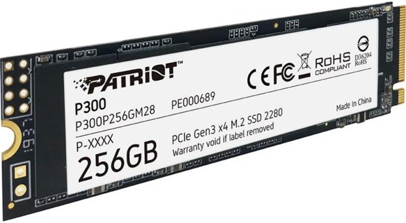 M.2 NVMe 256Gb Patriot P300 (P300P256GM28) Накопичувачі image 1