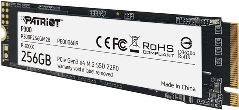M.2 NVMe 256Gb Patriot P300 (P300P256GM28) Накопичувачі image 4