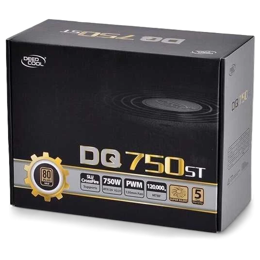 Блок живлення Deepcool DQ750 ST 750W 80 PLUS GOLD (DP-GD-DQ750ST) Блоки живлення image 1