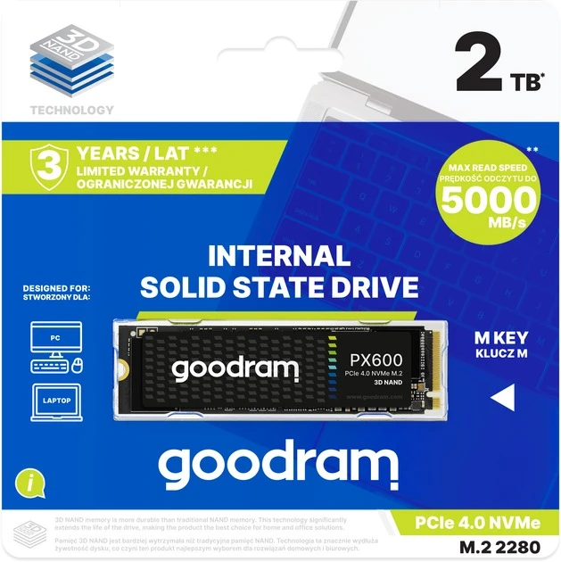 M.2 NVMe 2TB Goodram PX600 (SSDPR-PX600-2K0-80) Накопичувачі image 3