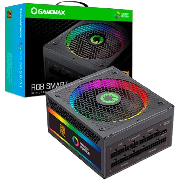 Блок живлення GameMax RGB-850 PRO 850W ATX3.1 PCIe5.1(RGB-850 PRO)  Блоки живлення image 1
