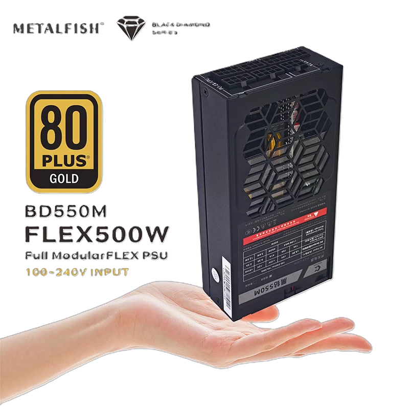 Блок живлення METALFISH FLEX Black Diamond 550M (550W) Блоки живлення image 1