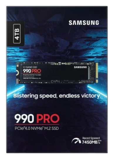 M.2 NVMe 4Tb Samsung 990 PRO (MZ-V9P4T0BW) Накопичувачі image 1