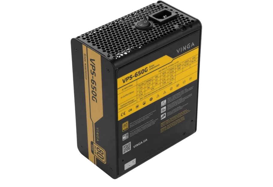 Блок живлення VINGA 650W (VPS-650G) Блоки живлення image 5