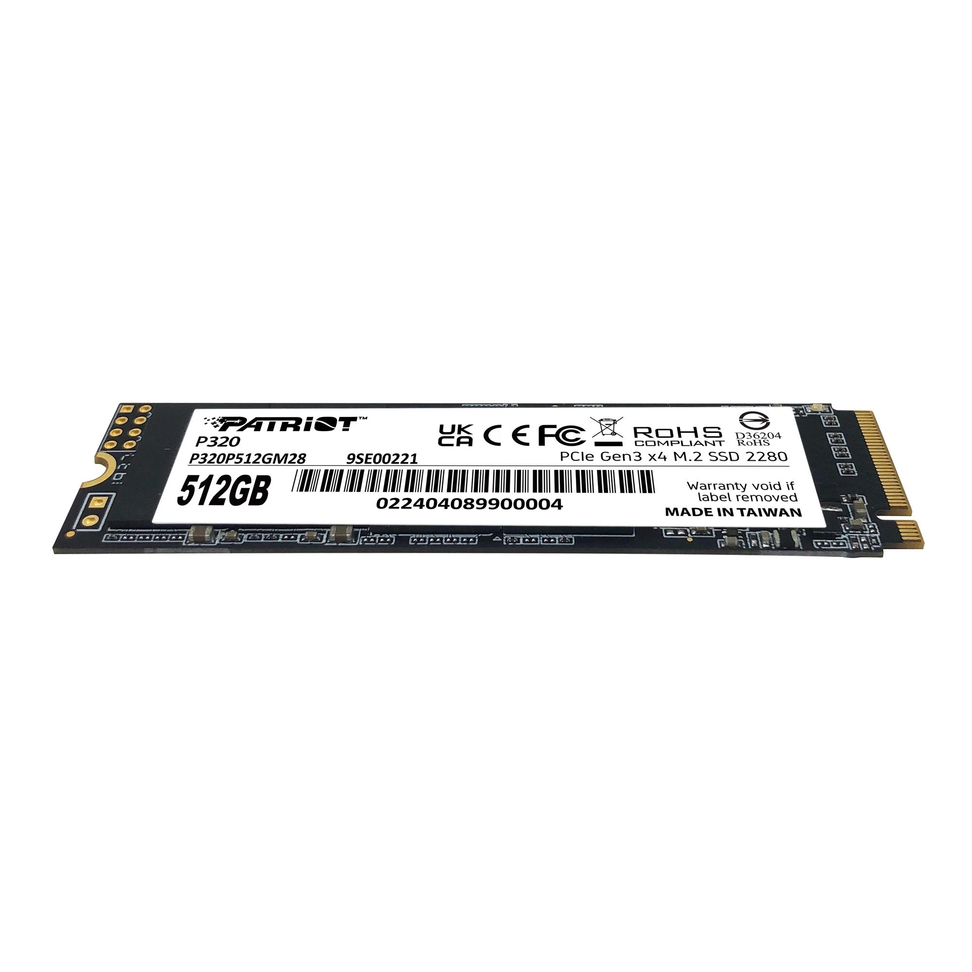 M.2 NVMe 512Gb Patriot P320 (P320P512GM28) Накопичувачі image 4