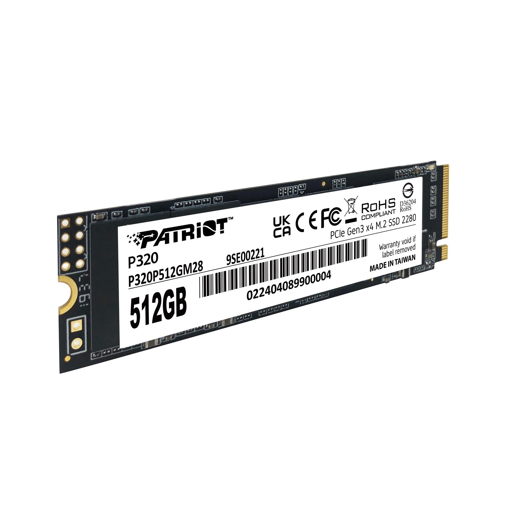 M.2 NVMe 512Gb Patriot P320 (P320P512GM28) Накопичувачі image 3