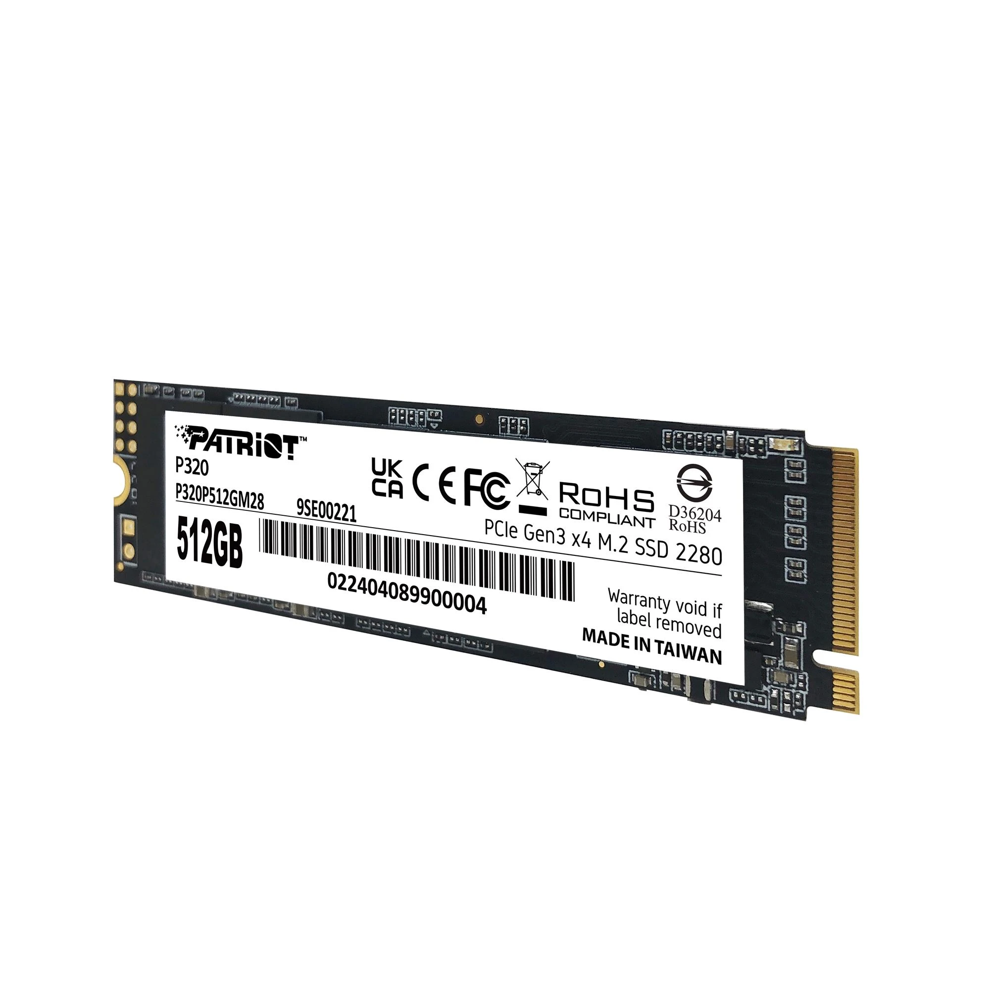 M.2 NVMe 512Gb Patriot P320 (P320P512GM28) Накопичувачі image 2