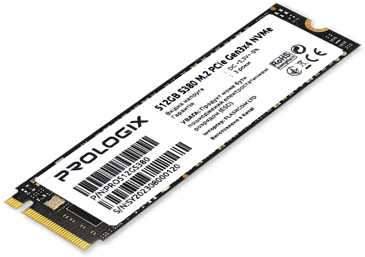 M.2 NVMe 512GB Prologix S380 (PRO512GS380) Накопичувачі image 2