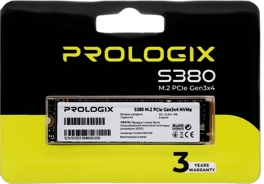 M.2 NVMe 512GB Prologix S380 (PRO512GS380) Накопичувачі image 4