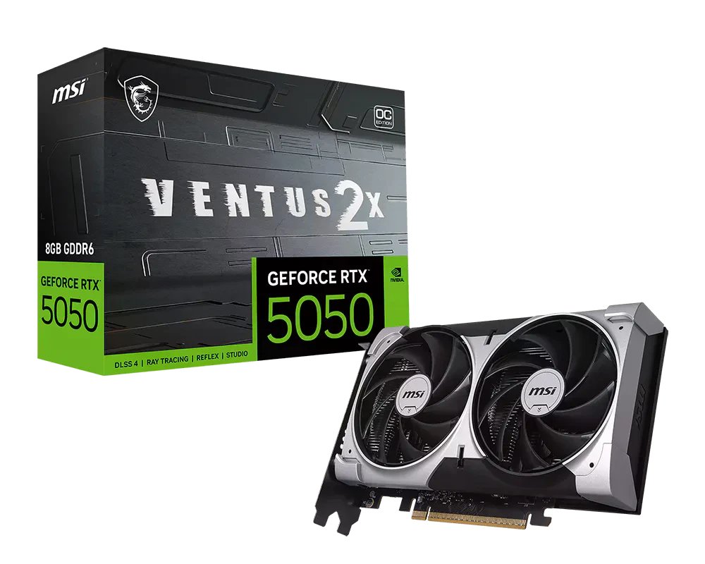 MSI RTX 5050 8GB Ventus 2X OC (GeForce RTX 5050 8G VENTUS 2X OC) Відеокарти image 1