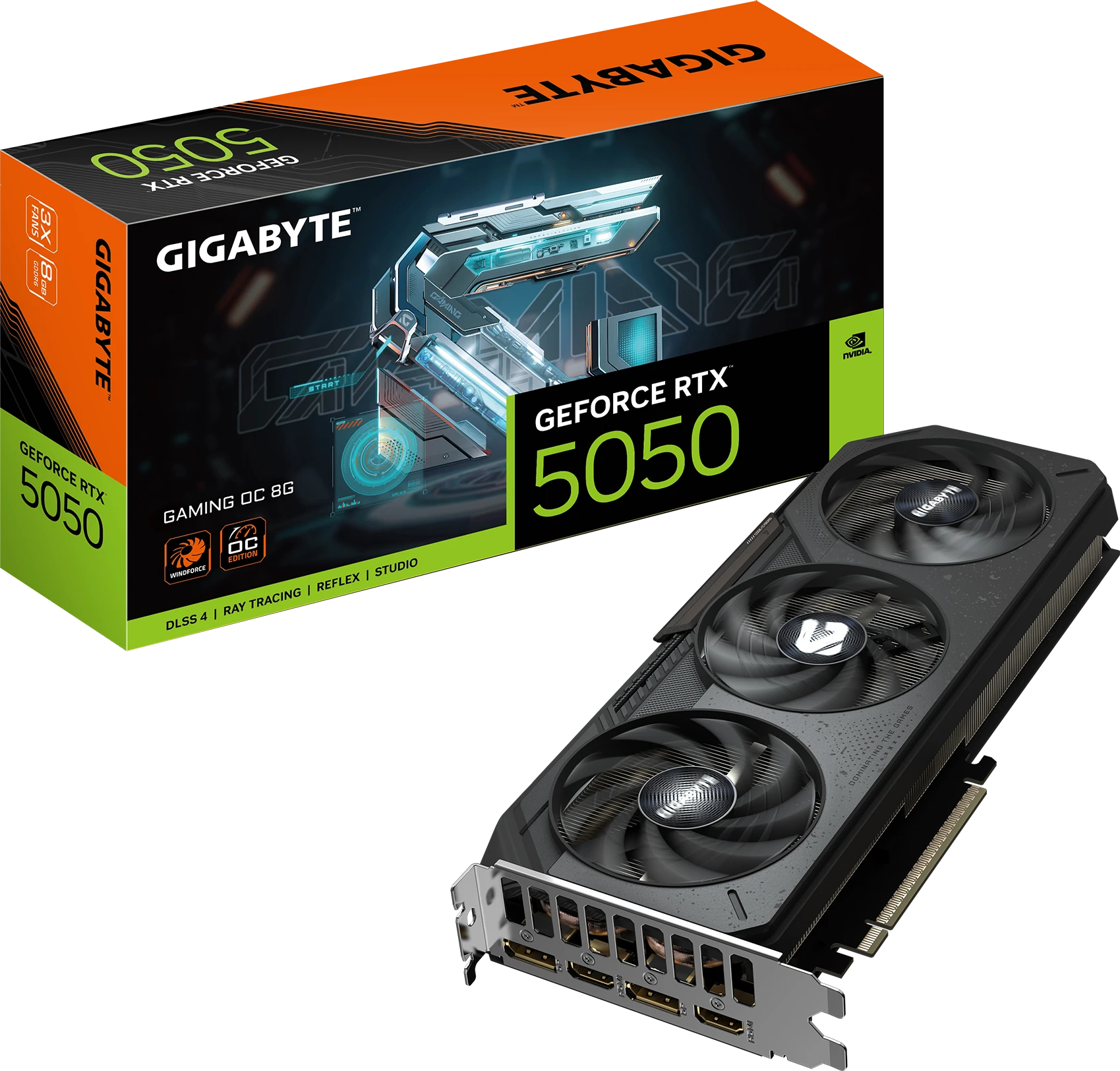 Gigabyte RTX 5050 8G OC Low Profile (GV-N5050OC-8GL) Відеокарти image 1