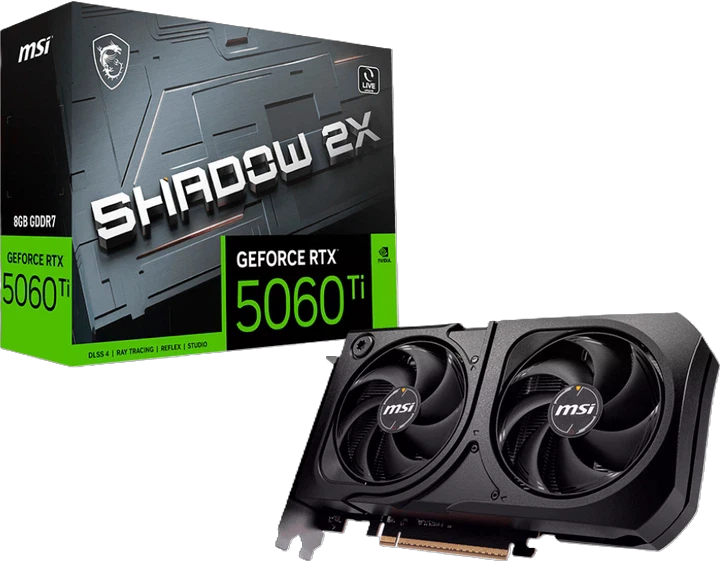 MSI RTX 5060 8GB SHADOW 2X OC (G5060-8S2C) Відеокарти image 1