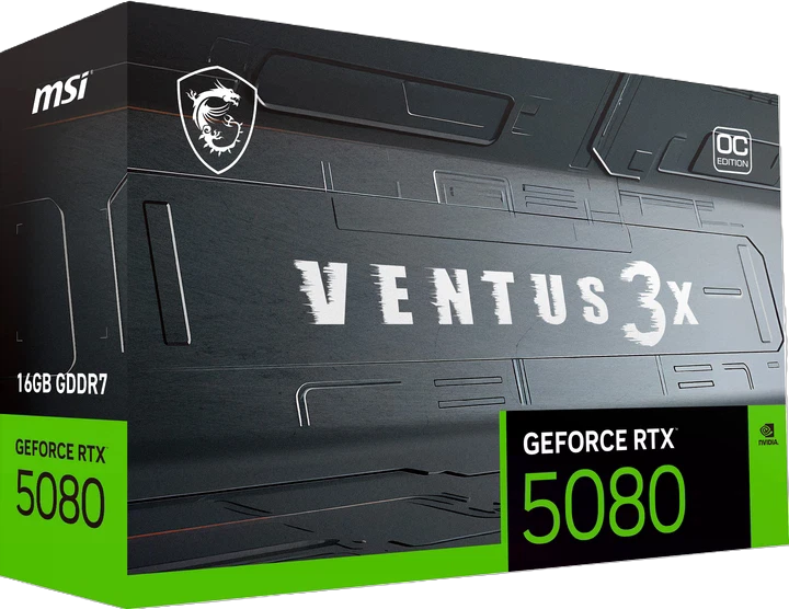 MSI RTX 5080 16G VENTUS 3X OC PLUS (G5080-16V3CP) Відеокарти image 5