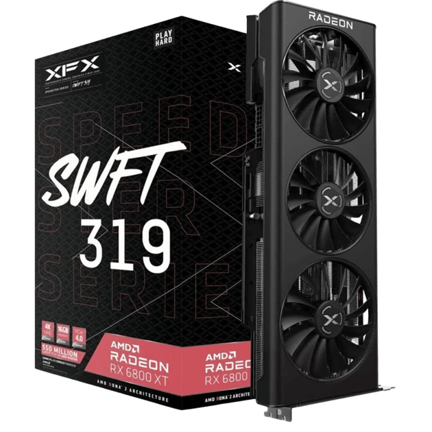 AMD Radeon XFX RX 6800 XT Speedster SWFT 319 CORE (RX-68XTAQFD9) Відеокарти image 1