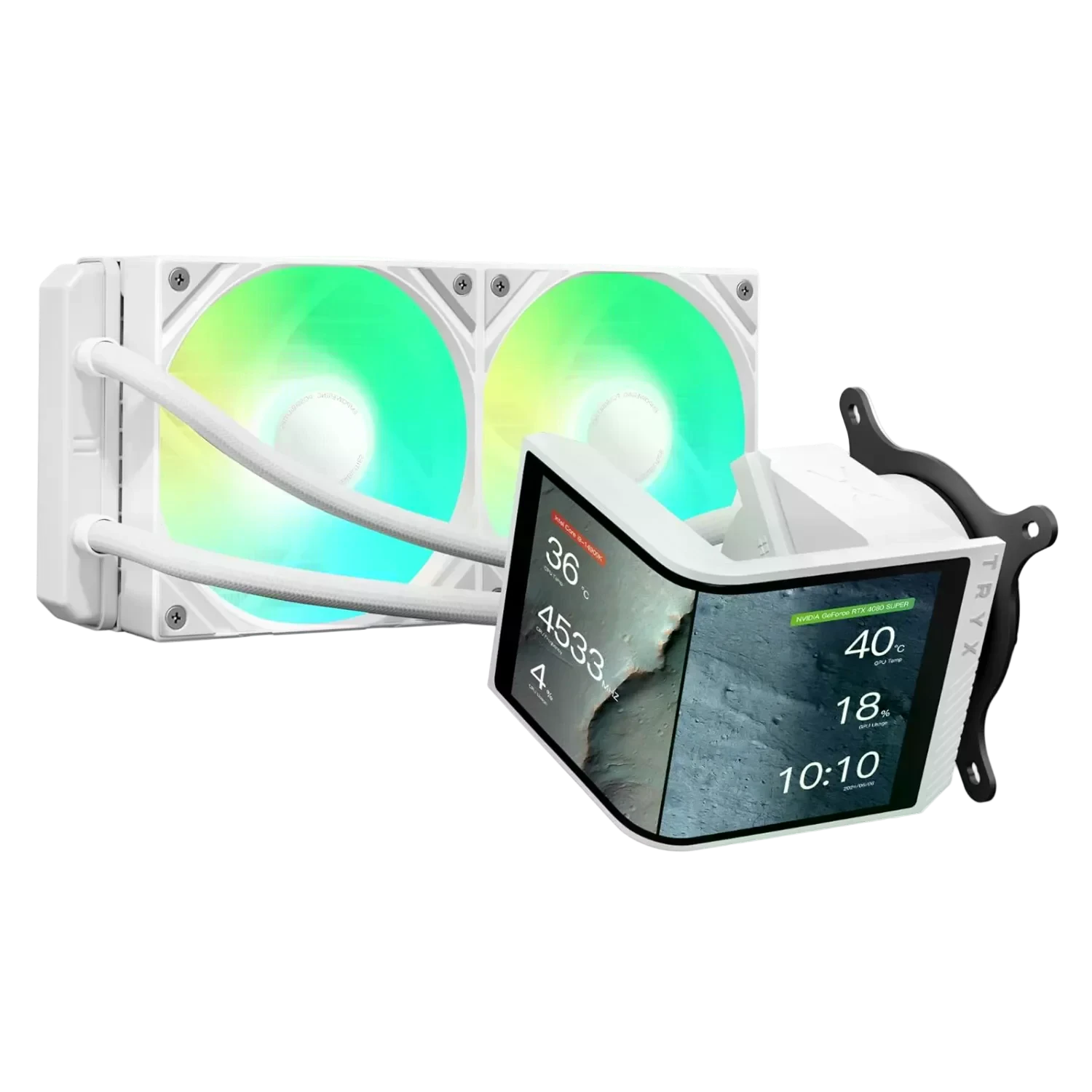Водяне охолодження Tryx Panorama SE ARGB 240 White (L-P240L-AM2M-G0W) Охолодження image 1