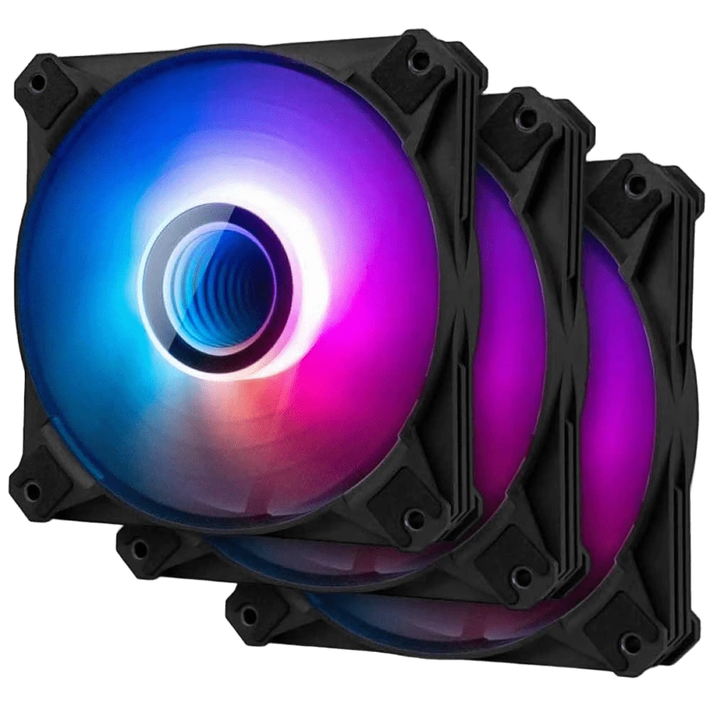 Набір вентиляторів DARKFLASH Infinity 8 Halo ARGB Black 3-Pack (INF8) Вентилятори image 1