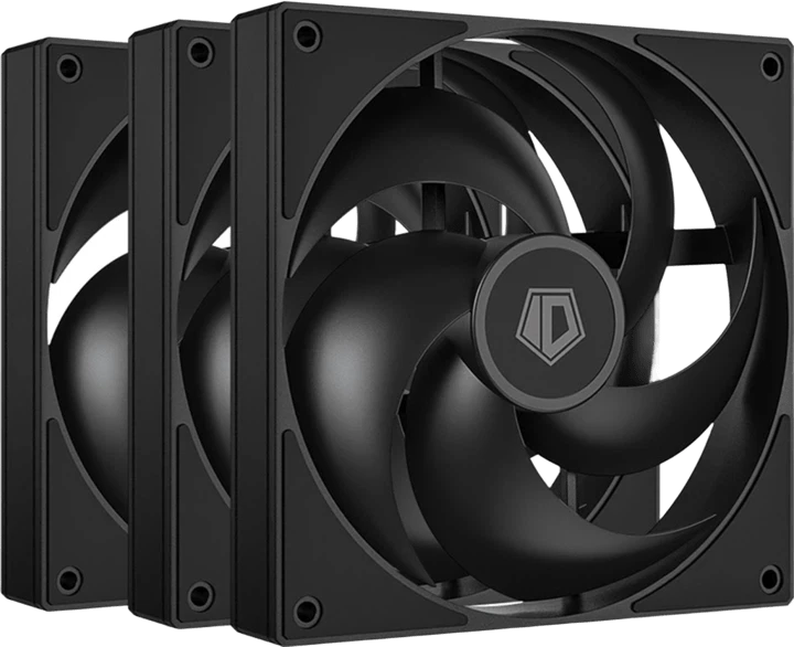 Набір вентиляторів ID-Cooling AS-120-S Black 3шт. + PWM подовжувач Вентилятори image 1