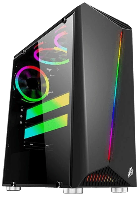 Корпус 1stPlayer R3-A-3R1 Color LED Black без БЖ Корпуси image 1