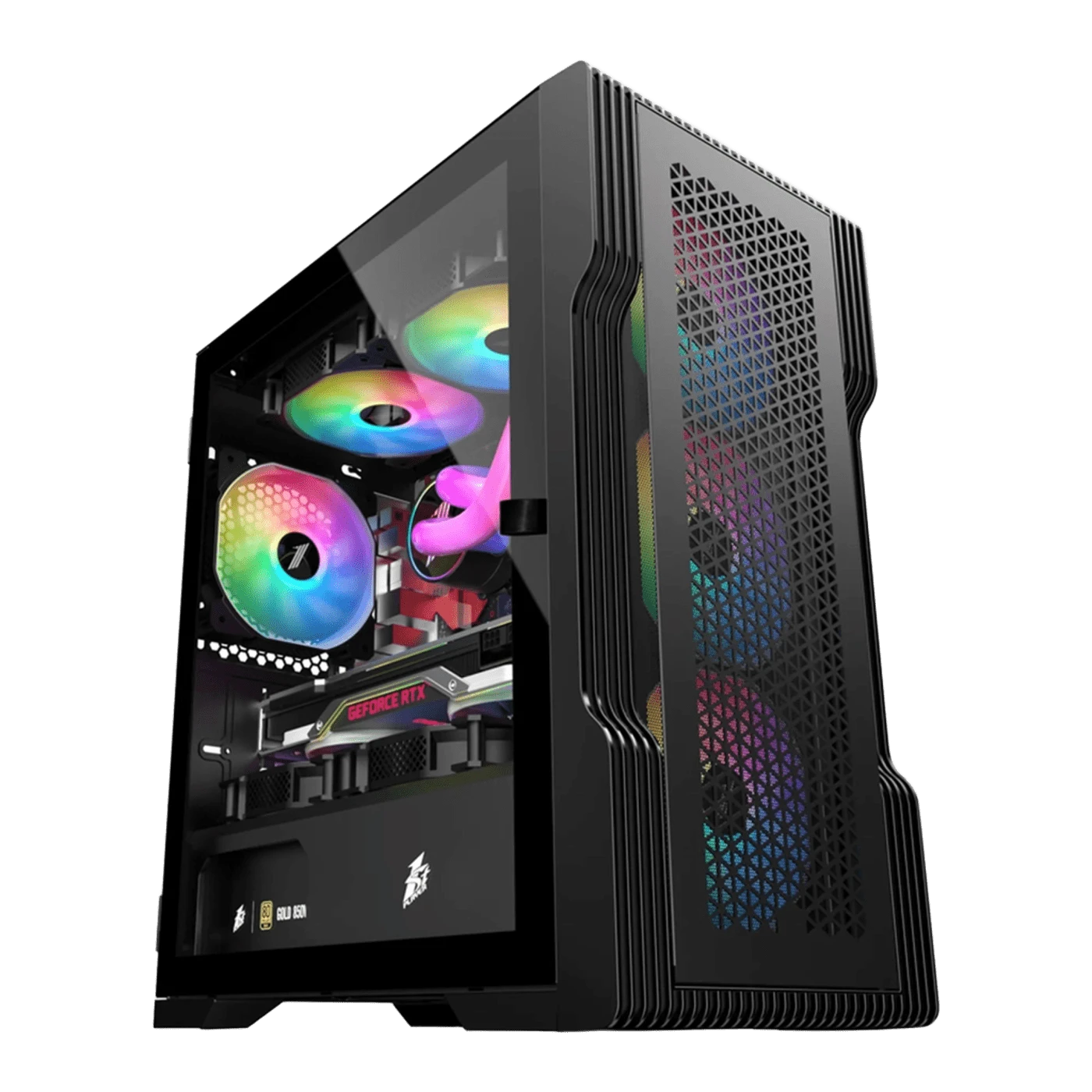 Корпус 1stPlayer T3-4F1-BK Black без БЖ (T3-4F1-BK) Корпуси image 1