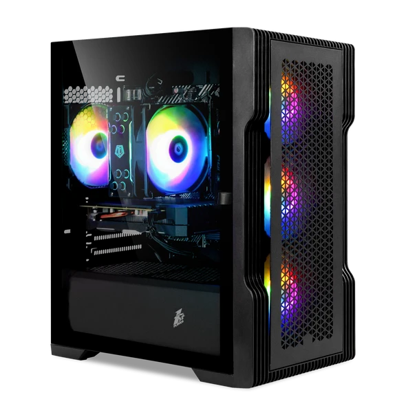 Корпус 1stPlayer T3-BK-4F1 Black Корпуси image 1
