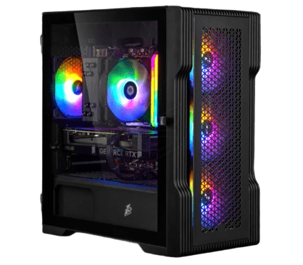Корпус 1stPlayer T3-BK-4F1 Black Корпуси image 2