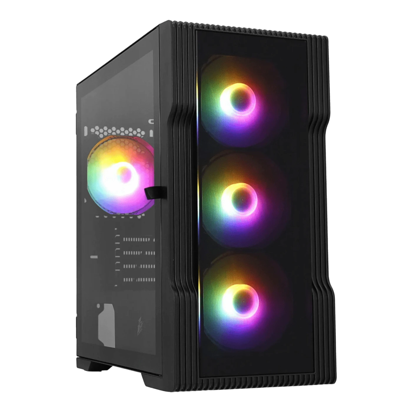 Корпус 1stPlayer T3-G-4F1-BK Корпуси image 1