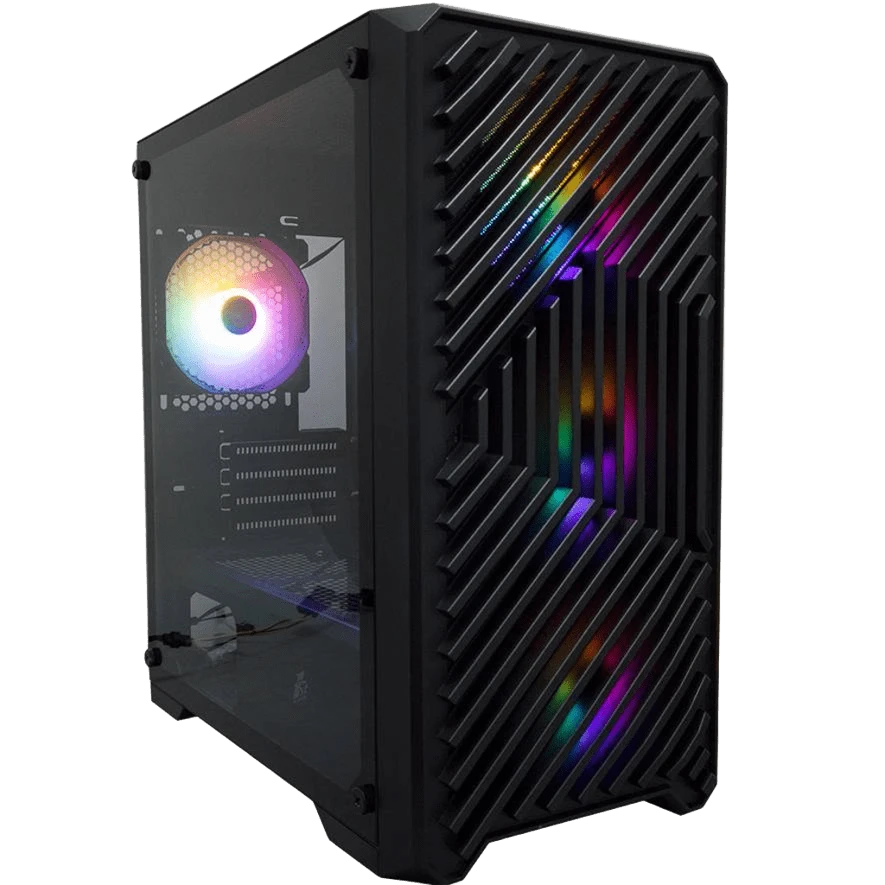 Корпус 1stPlayer T5-4F1-BK Black TRILOBITE T5 image №7