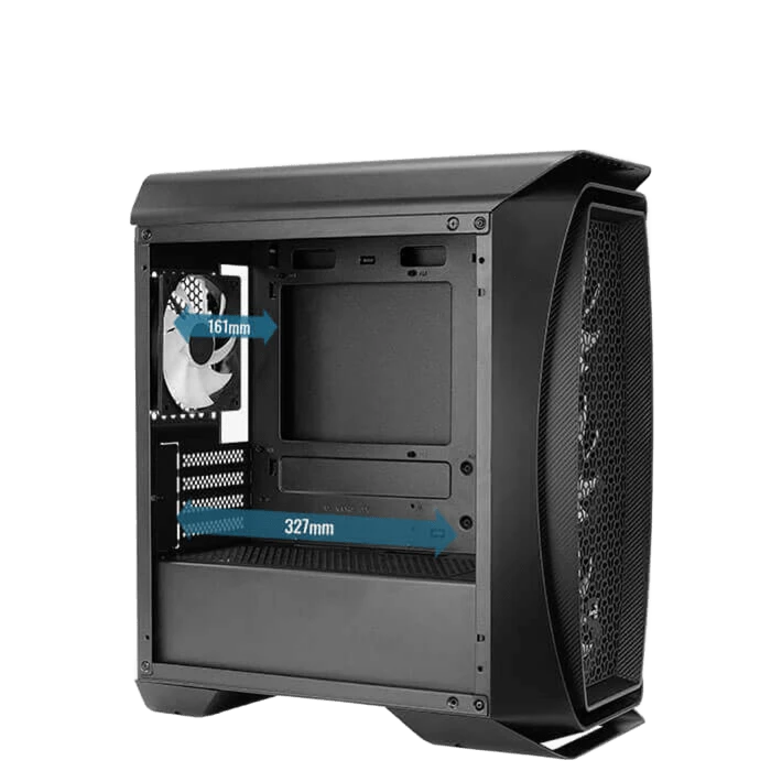 Корпус AeroCool Aero One Mini Frost-G-BK-v1 (ACCS-PB18043.11) Black без БЖ Корпуси image 2