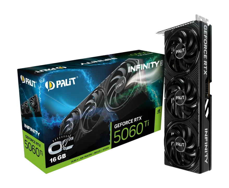 Palit RTX 5060 Ti 16GB Infinity 3 OC (NE7506TS19T1-GB2061S) Відеокарти image 1