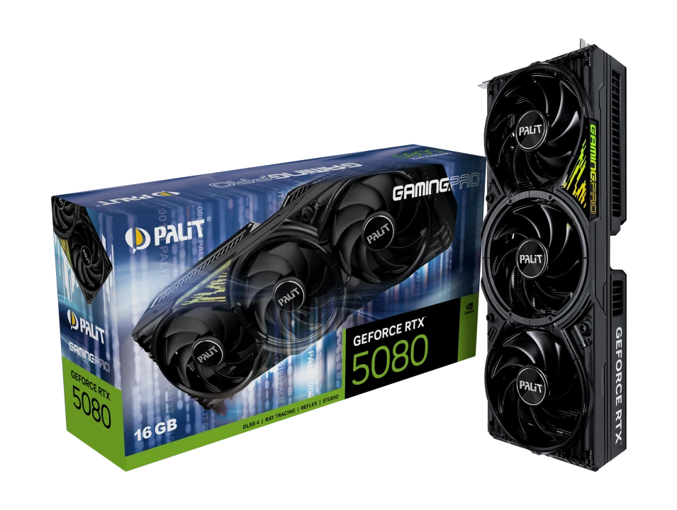 Palit RTX 5080 16GB GamingPro (NE75080019T2-GB2031A) Відеокарти image 1