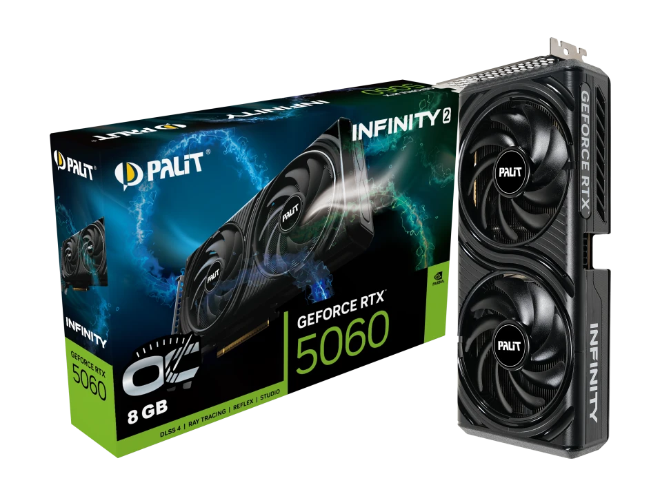 Palit RTX5060 8G INFINITY 2 OC (NE75060V19P1-GB2063L) Відеокарти image 3