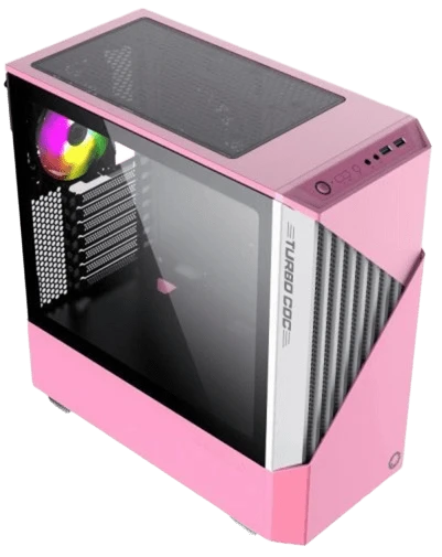Корпус GAMEMAX Contac COC ARGB Tempered Glass без БП White/Pink Корпуси image 1