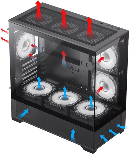 Корпус GAMEMAX Vista MB( +6 КУЛЕРІВ) Корпуси image 2