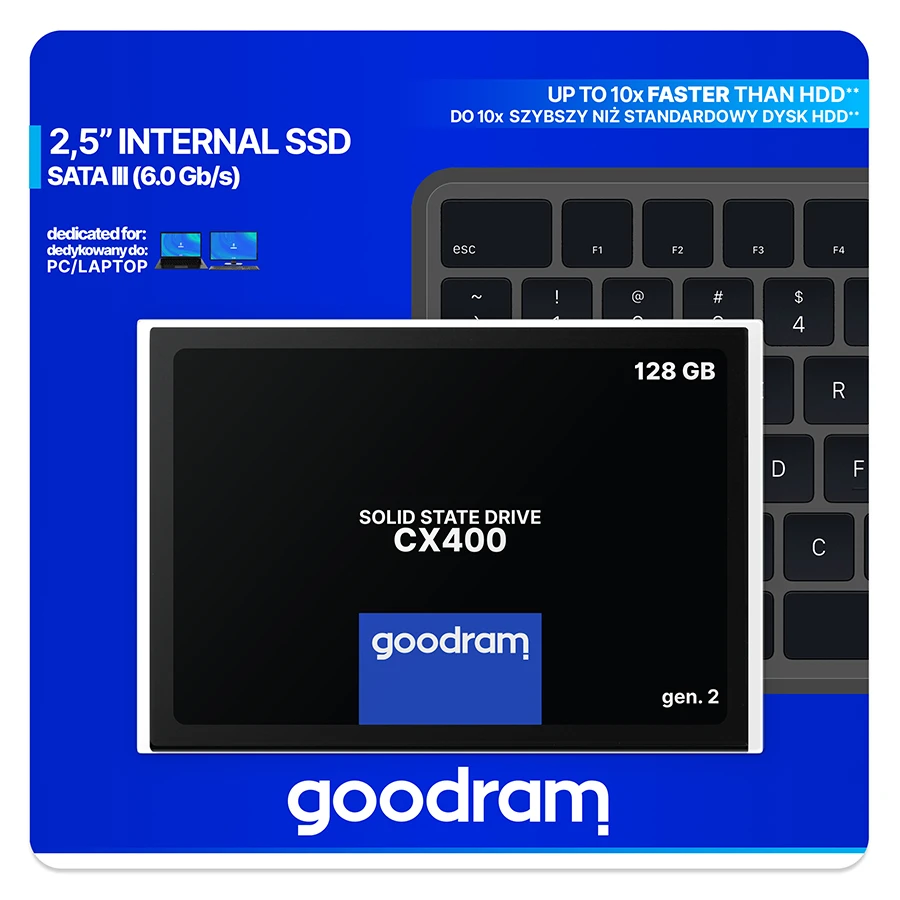 SSD 2.5 128Gb GOODRAM CX400 (SSDPR-CX400-128-G2) Накопичувачі image 4