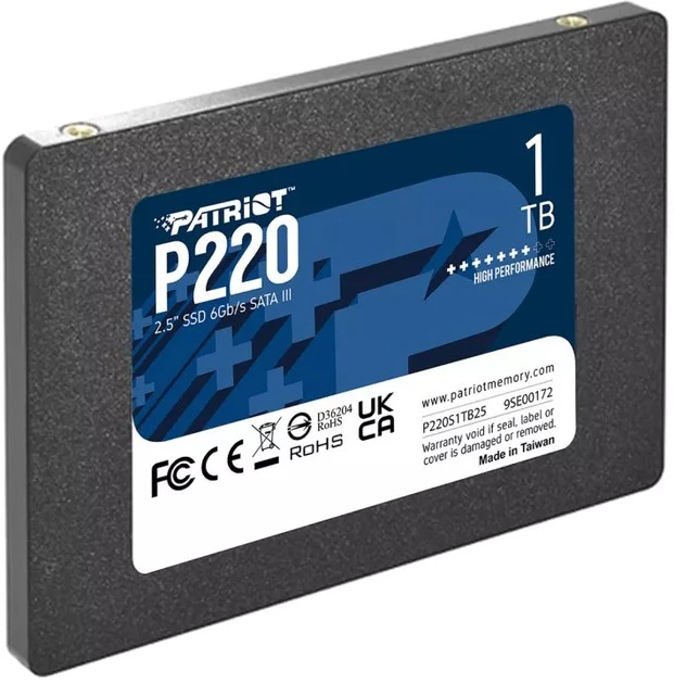 SSD 2.5 1Tb Patriot P220 (P220S1TB25) Накопичувачі image 1