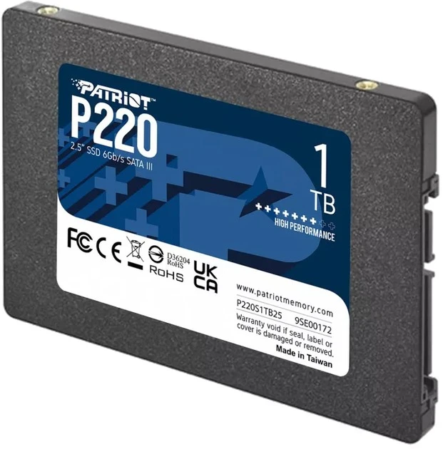SSD 2.5 1Tb Patriot P220 (P220S1TB25) Накопичувачі image 5