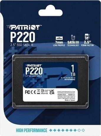 SSD 2.5 1Tb Patriot P220 (P220S1TB25) Накопичувачі image 3