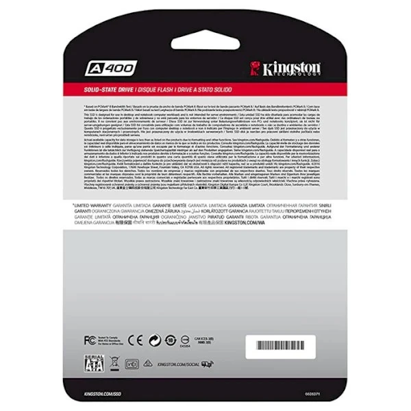 SSD 2.5 240Gb Kingston A400(SA400S37/240G) Накопичувачі image 4