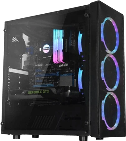 Корпус Raidmax Neon RGB (G21FWB) Корпуси image 1