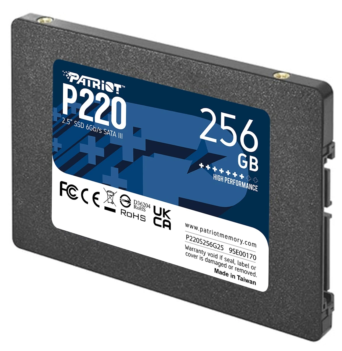SSD 2.5 256Gb Patriot P220 (P220S256G25) Накопичувачі image 1