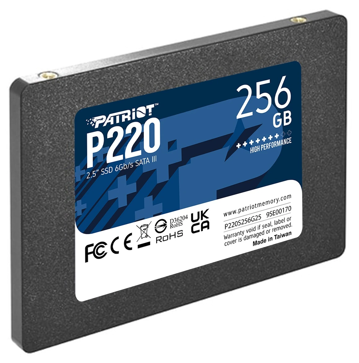 SSD 2.5 256Gb Patriot P220 (P220S256G25) Накопичувачі image 3