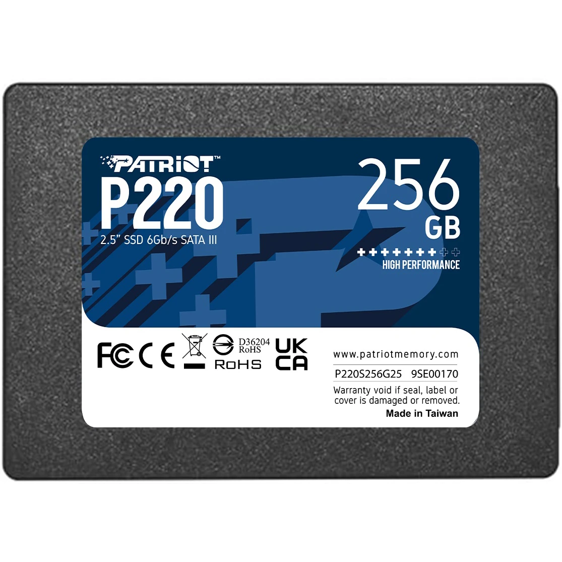 SSD 2.5 256Gb Patriot P220 (P220S256G25) Накопичувачі image 2