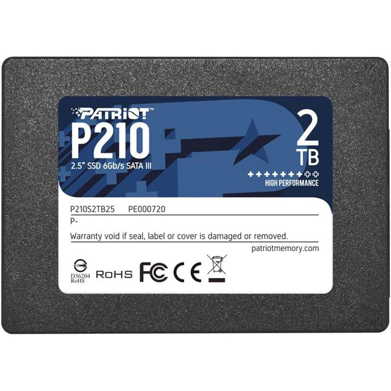 SSD 2.5 2Tb Patriot P210 (P210S2TB25) Накопичувачі image 2