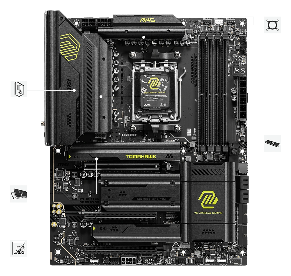 MSI MAG X870 TOMAHAWK WIFI Материнські плати image 5