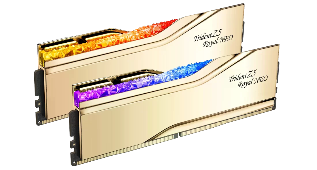 DDR5 32GB (2x16) 6400MHz G.Skill Trident Z5 Royal GOLD Neo AMD EXPO (F5-6400J3039G16GX2-TR5NG) Оперативна пам'ять image 3