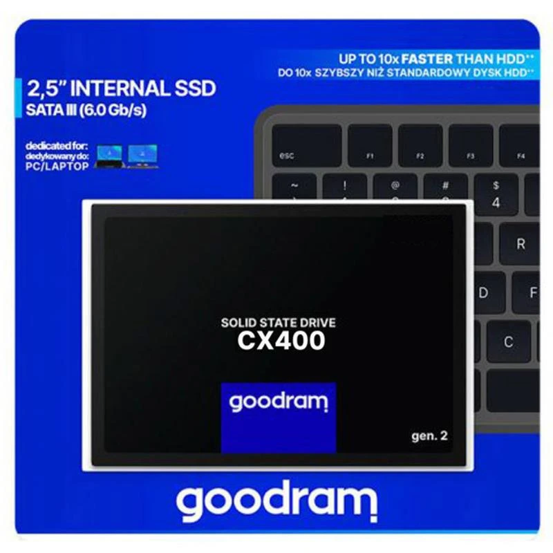 SSD 2.5 512Gb GOODRAM CX400 (SSDPR-CX400-512-G2) Накопичувачі image 4