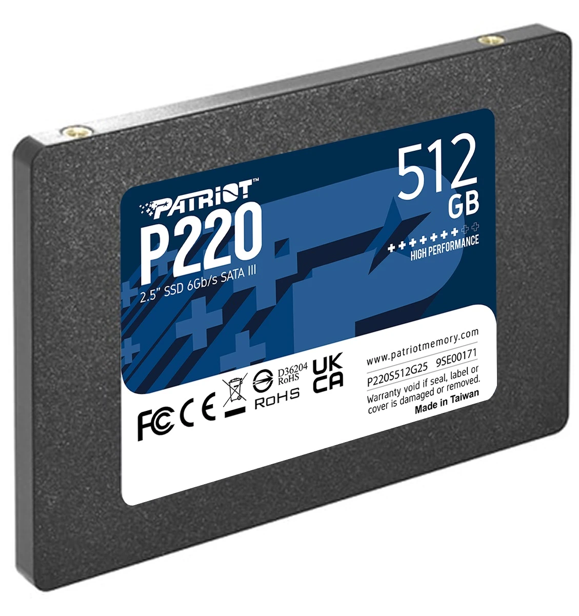 SSD 2.5 512Gb Patriot P220 (P220S512G25) Накопичувачі image 1