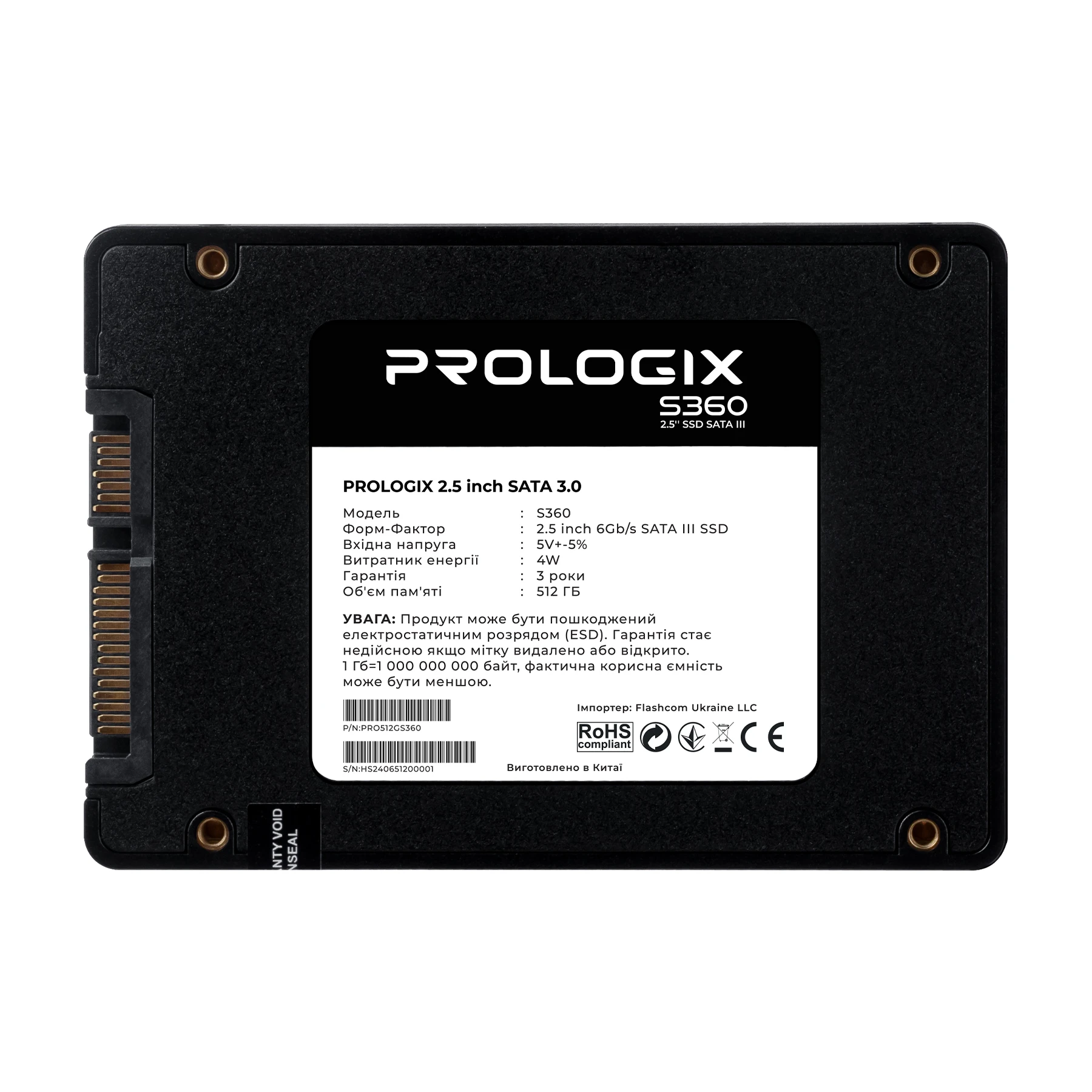 SSD 2.5 512Gb Prologix S360 (PRO512GS360) Накопичувачі image 3