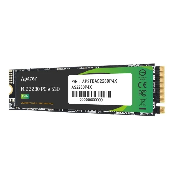 M.2 NVMe 256GB Apacer AS2280P4X (AP256GAS2280P4X-1) Накопичувачі image 1