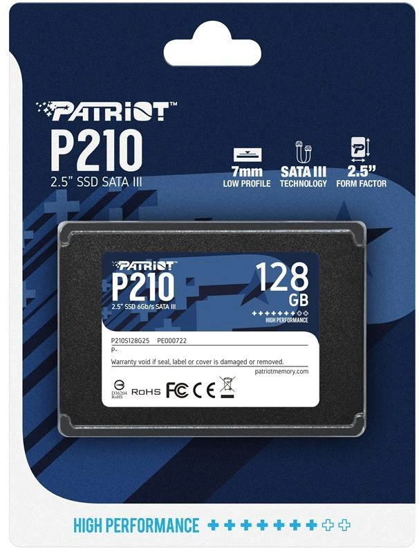 SSD 2.5 128GB PATRIOT P210  (P210S128G25) Накопичувачі image 1